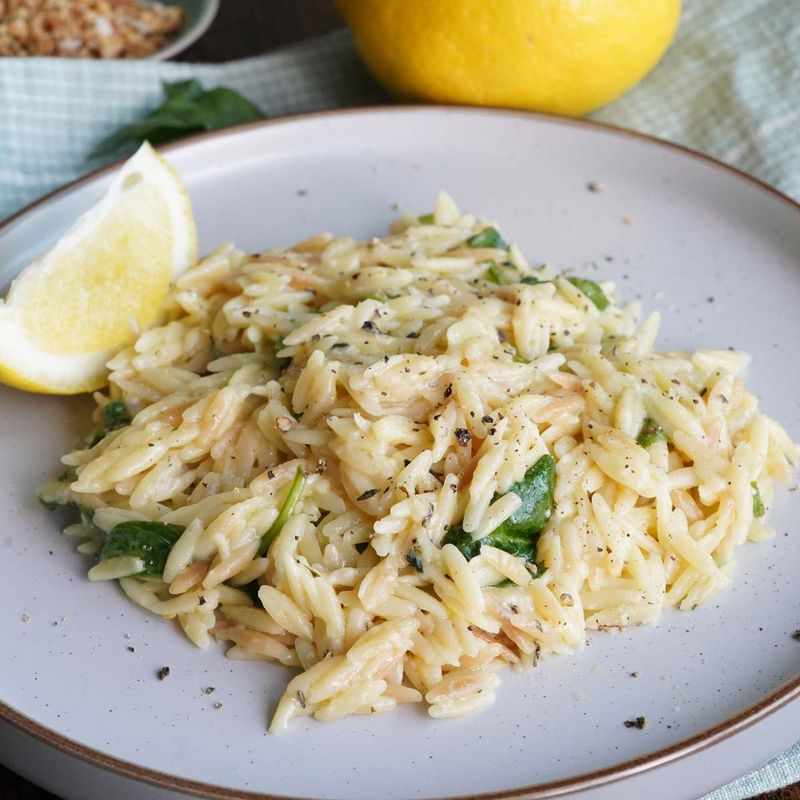 Lemon Orzo With Parmesan