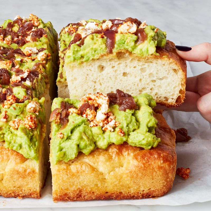 Focaccia Avocado Toast