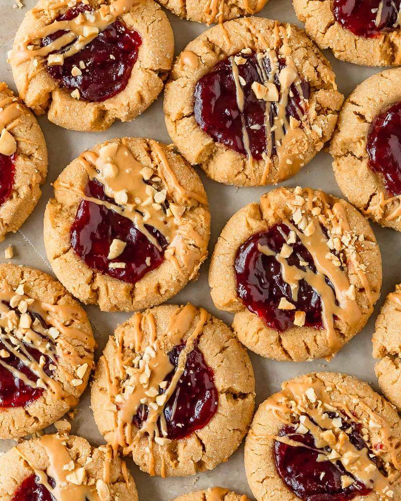 Peanut butter and jelly cookies
