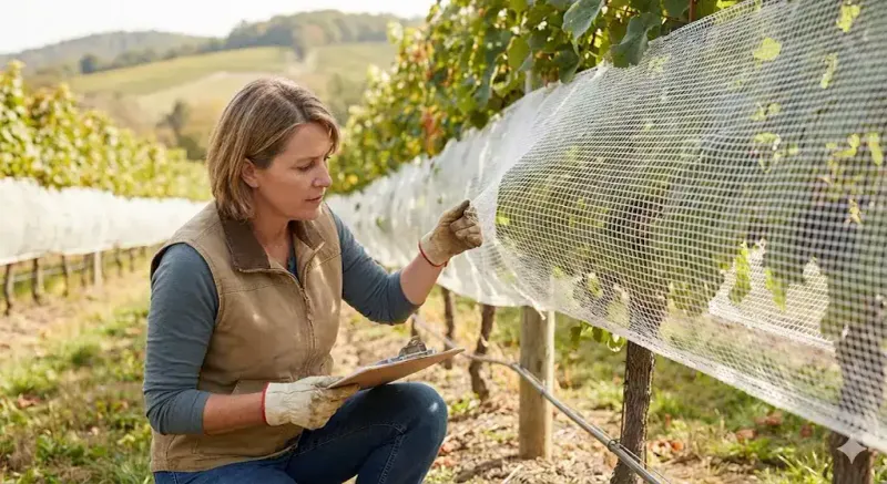 Inspect the net and remove it when protection ends