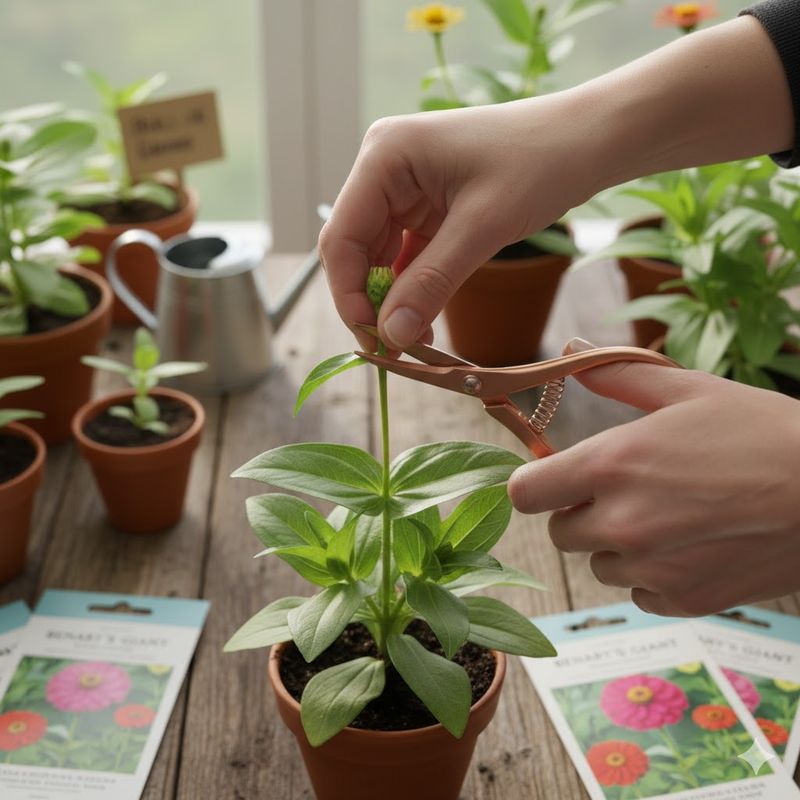 Pinch Young Plants for Bushier Growth