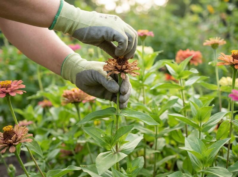 Never Deadheading the Spent Blooms