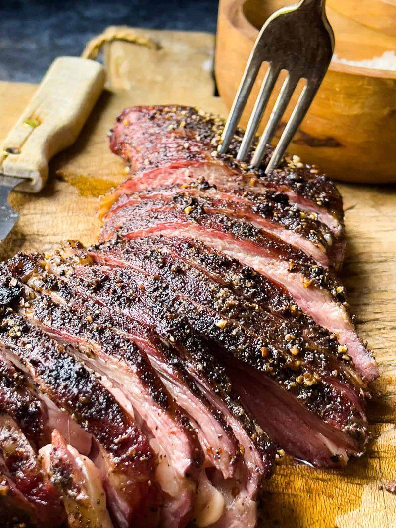 Smoked tri-tip or mesquite-grilled beef