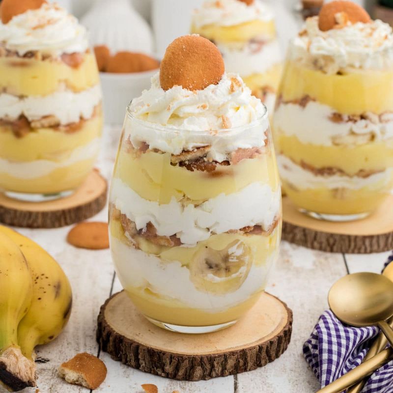 Banana pudding cups