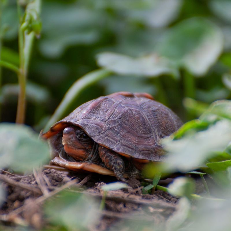 Places a box turtle may use for winter shelter