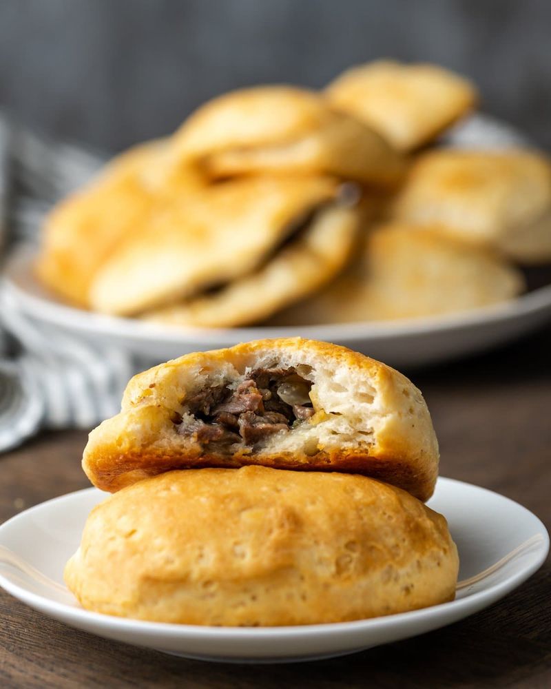 Cheesesteak bites or mini pockets
