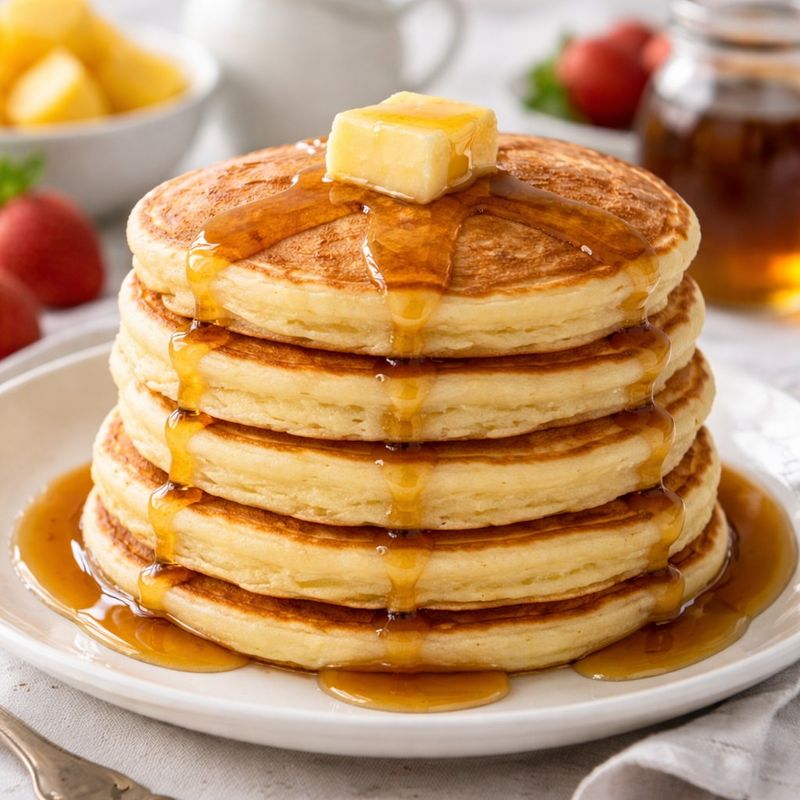 Pancakes With Syrup And Butter