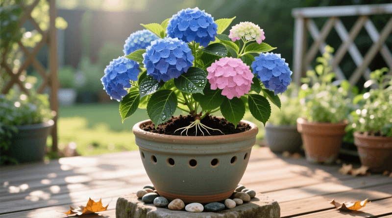 Give Potted Hydrangeas Extra Care