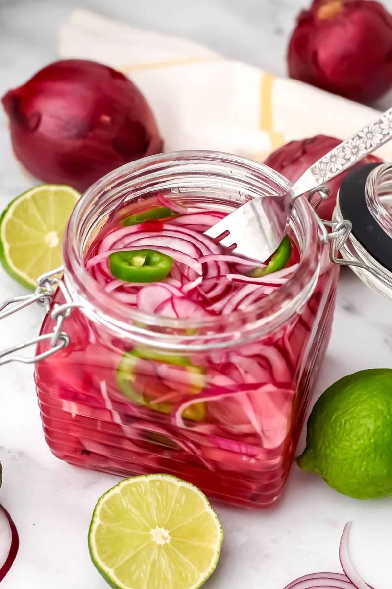 Try Pickled Toppings for a Tangy Kick