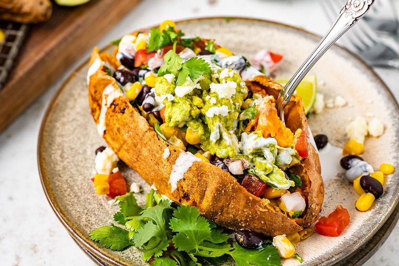 Taco-Stuffed Sweet Potatoes