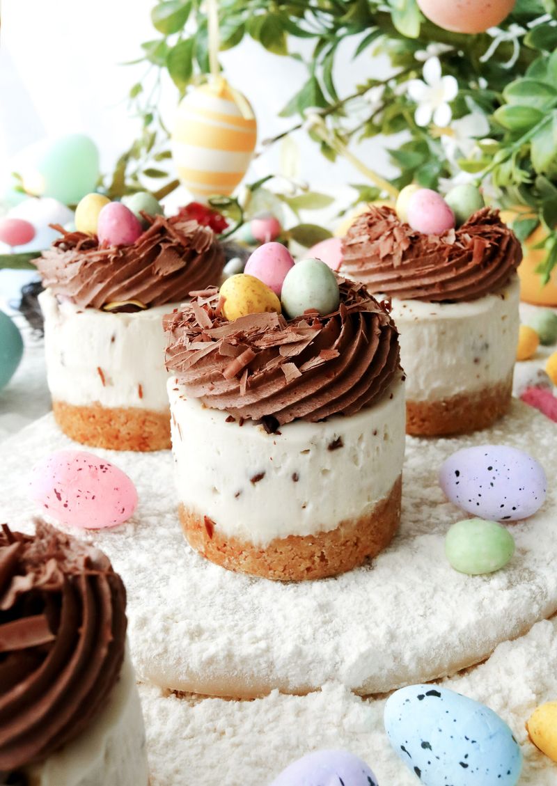 Mini No-Bake Cheesecakes