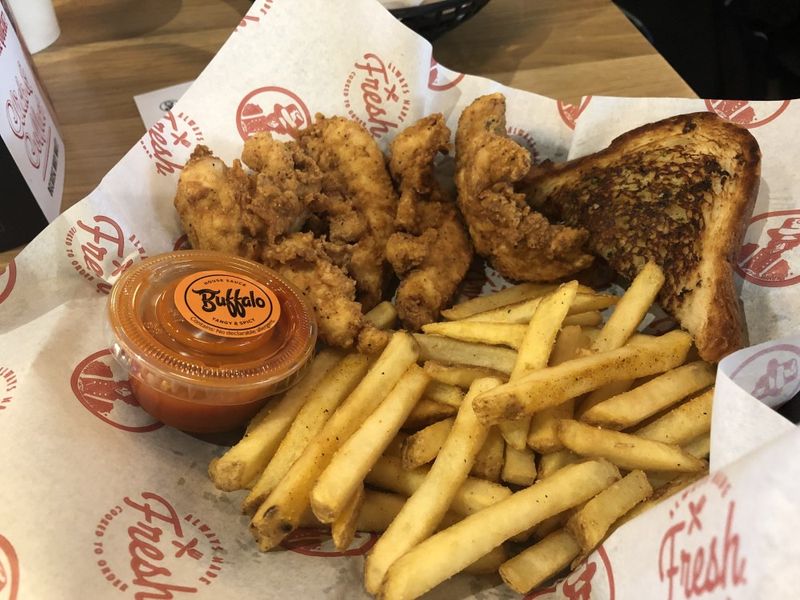 The toast is part of the plate