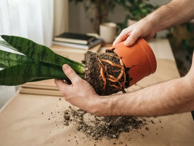 Repot When Necessary and Timely