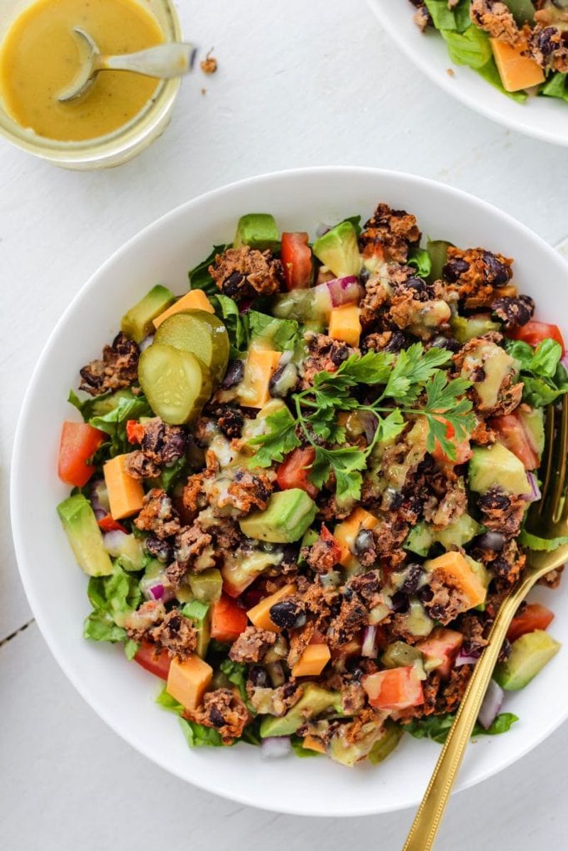 Veggie Burger Salad