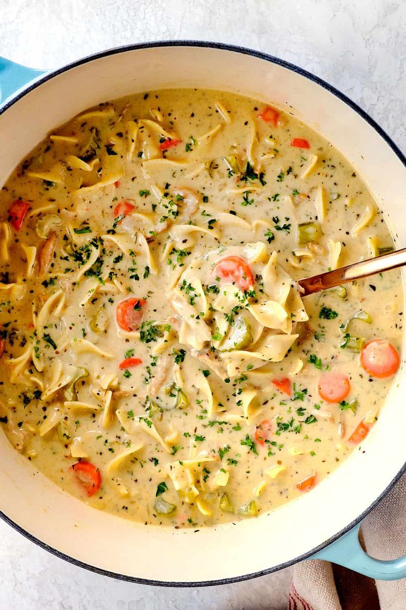 Creamy Chicken and Noodles Soup
