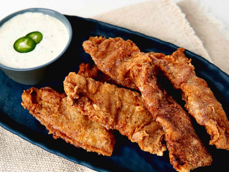 Chicken-Fried Bacon With Cream Gravy