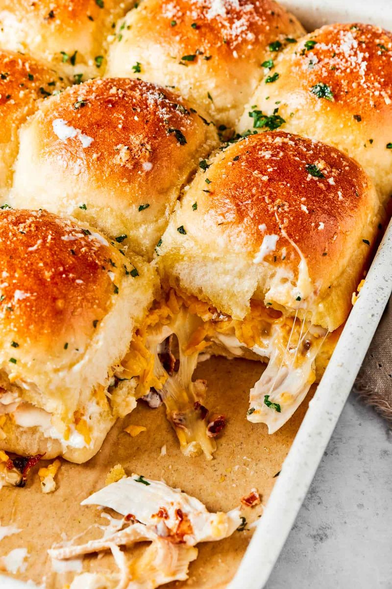 Chicken Bacon Ranch Sliders
