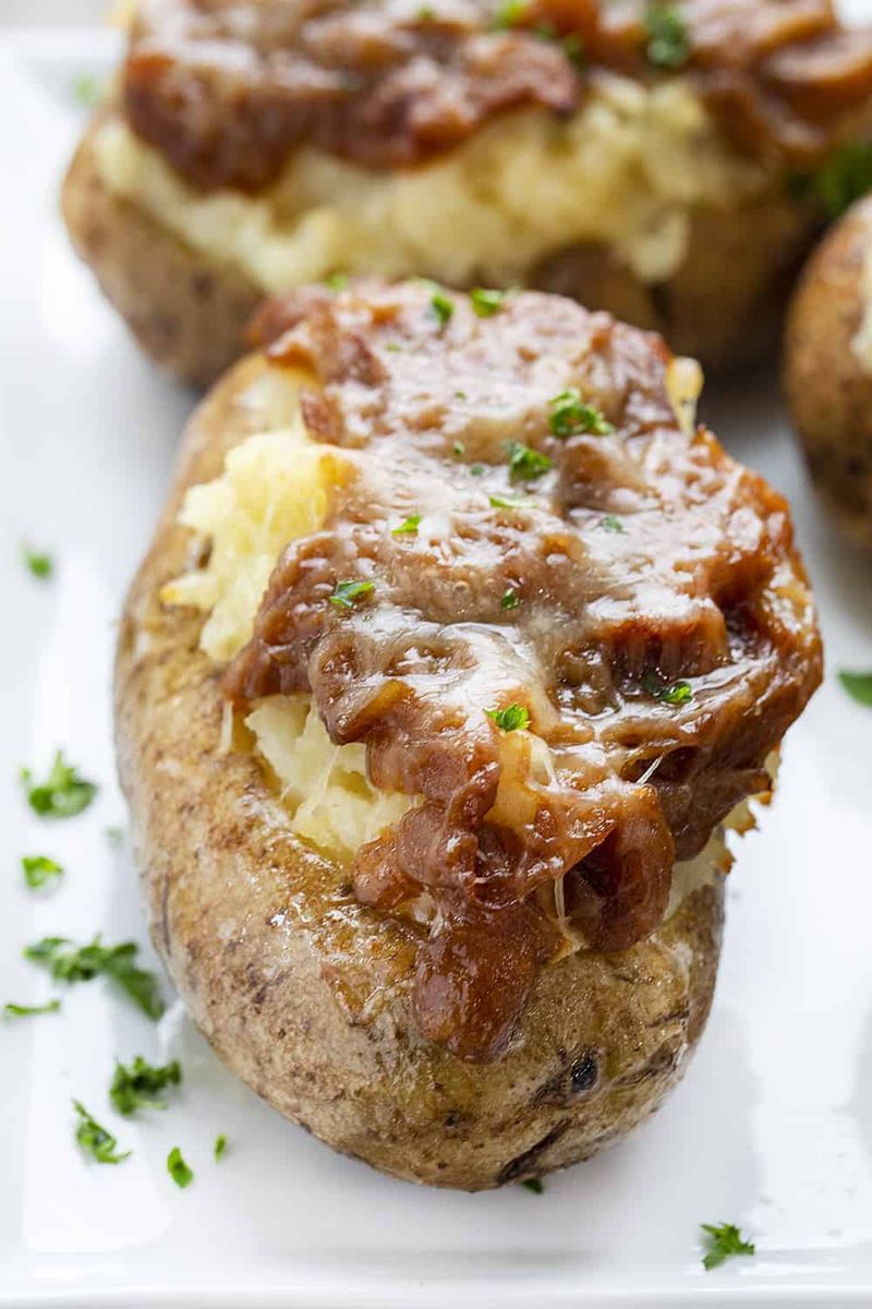French Onion Twice-Baked Potatoes