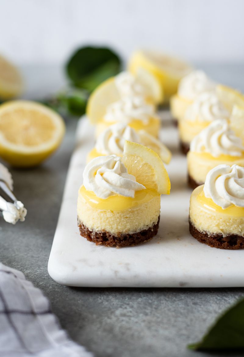 Lemon Cheesecake Mini Pies