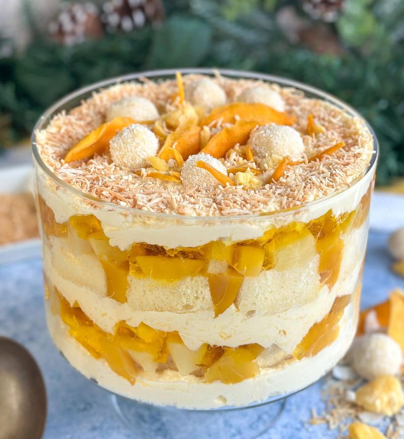 Pineapple Mango Icebox Cake