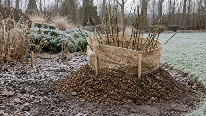 Gather Mulch for Mounding