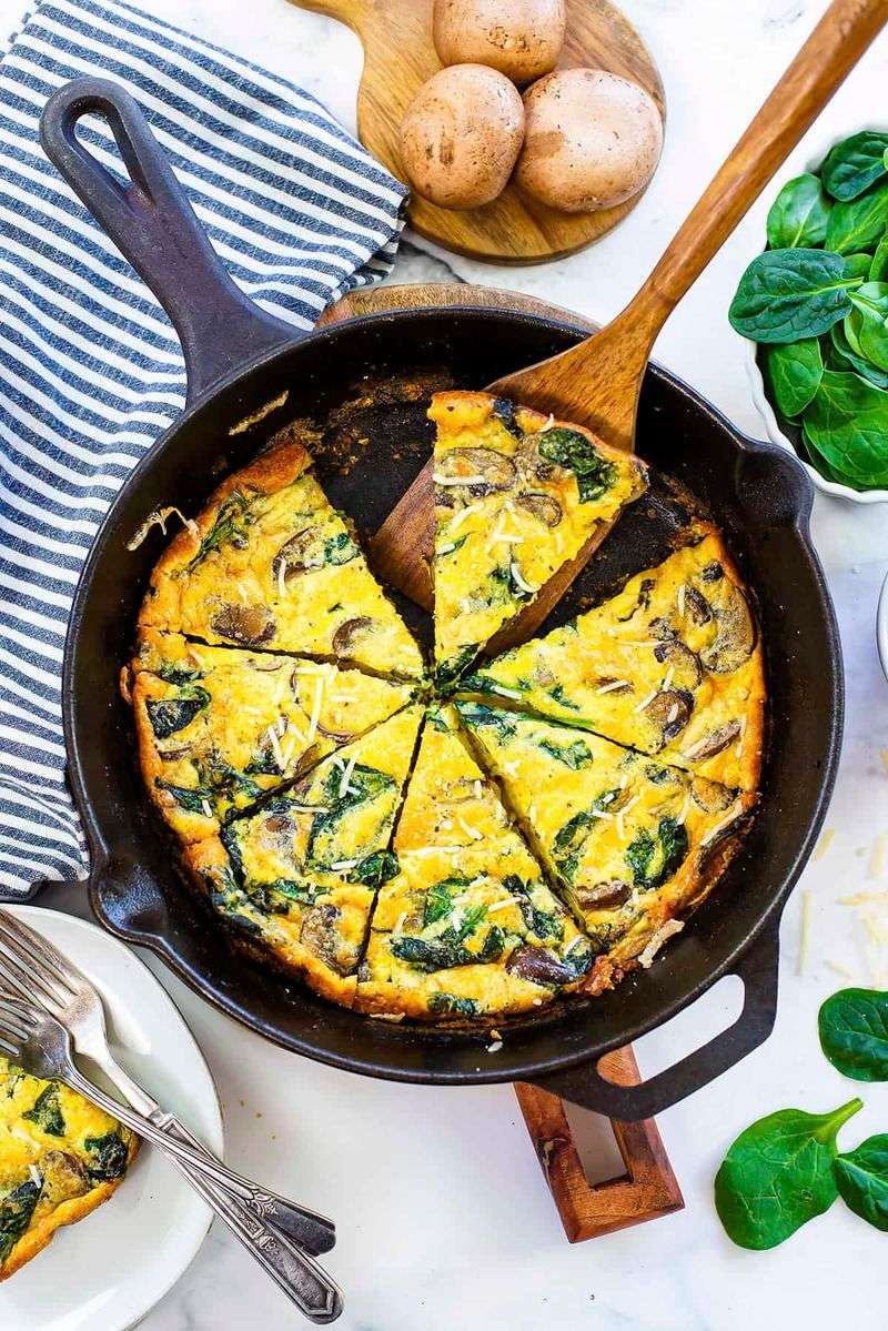 Mushroom and Spinach Frittata