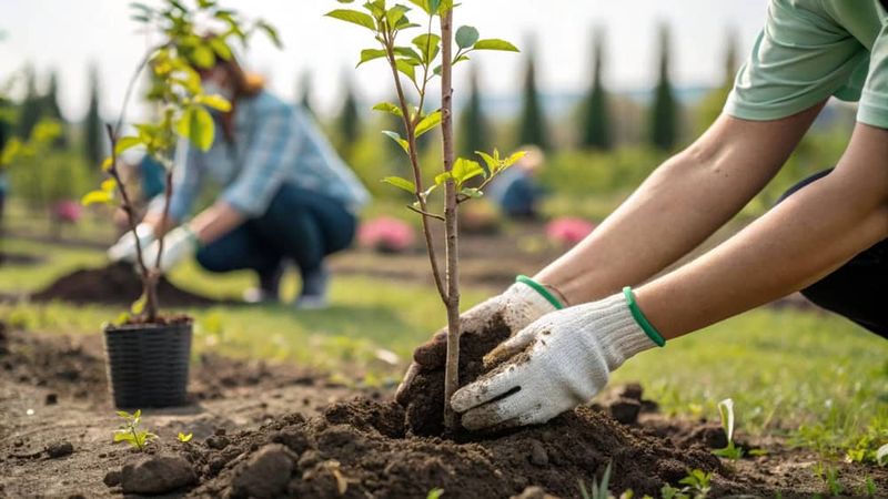 Plant carefully and protect the root system