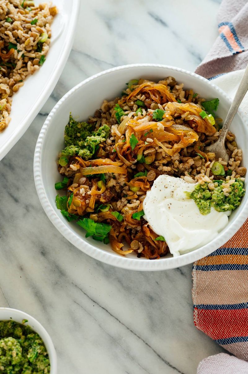 Rice And Lentil Bowls