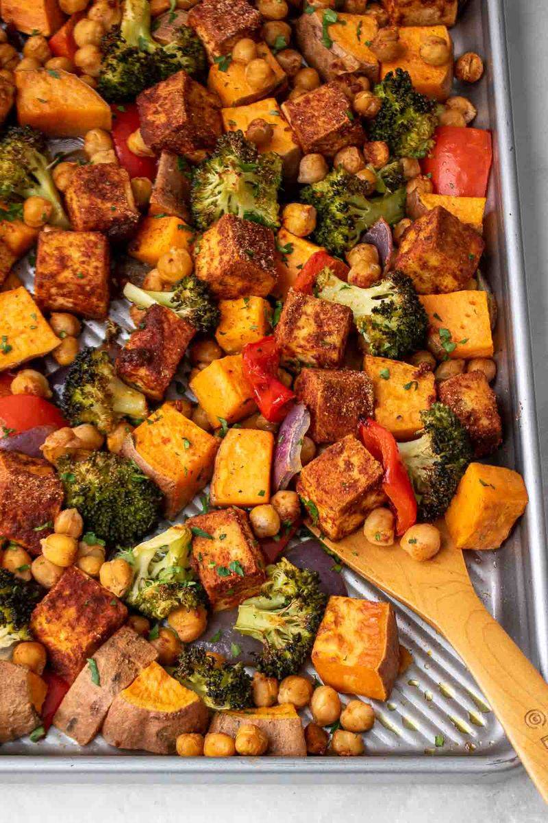 Sheet Pan Tofu and Vegetable Dinners