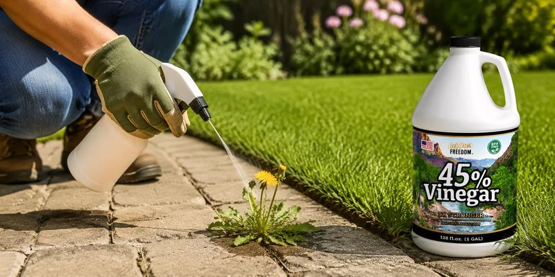 Protect nearby plants and check the product label