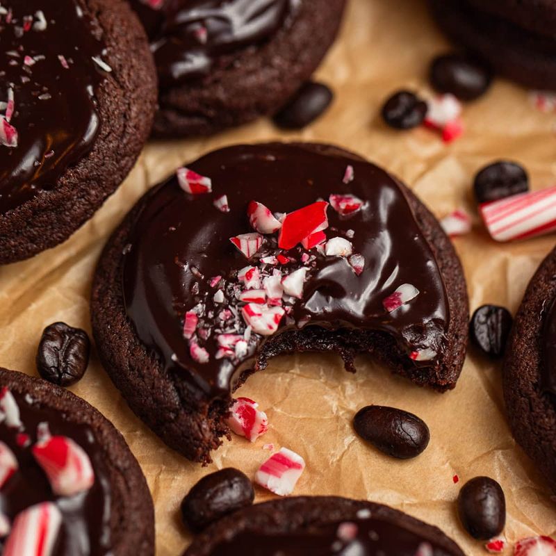 Peppermint mocha cookies