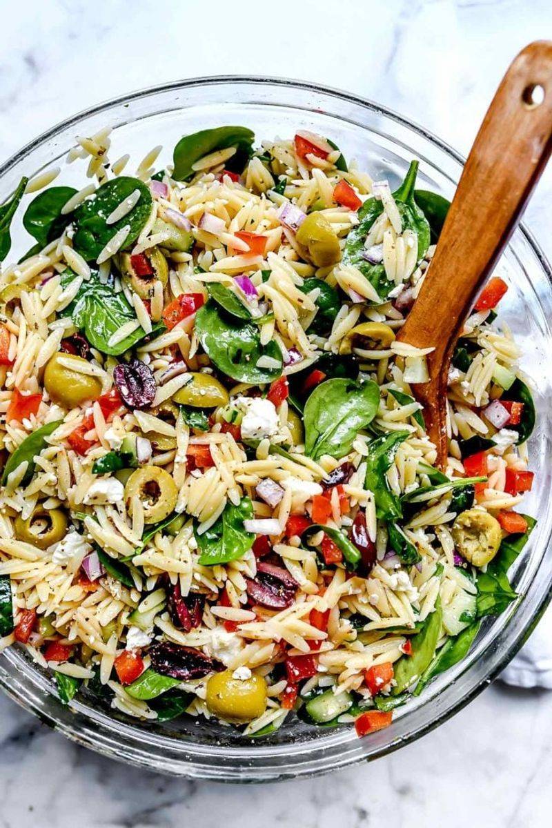 Orzo Salad with Feta and Olives