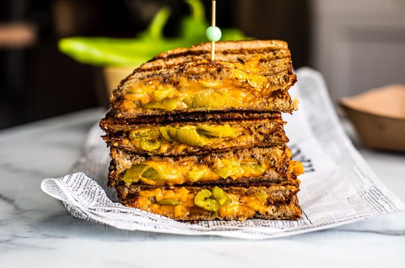 New Mexico – Green-Chile Grilled Cheese