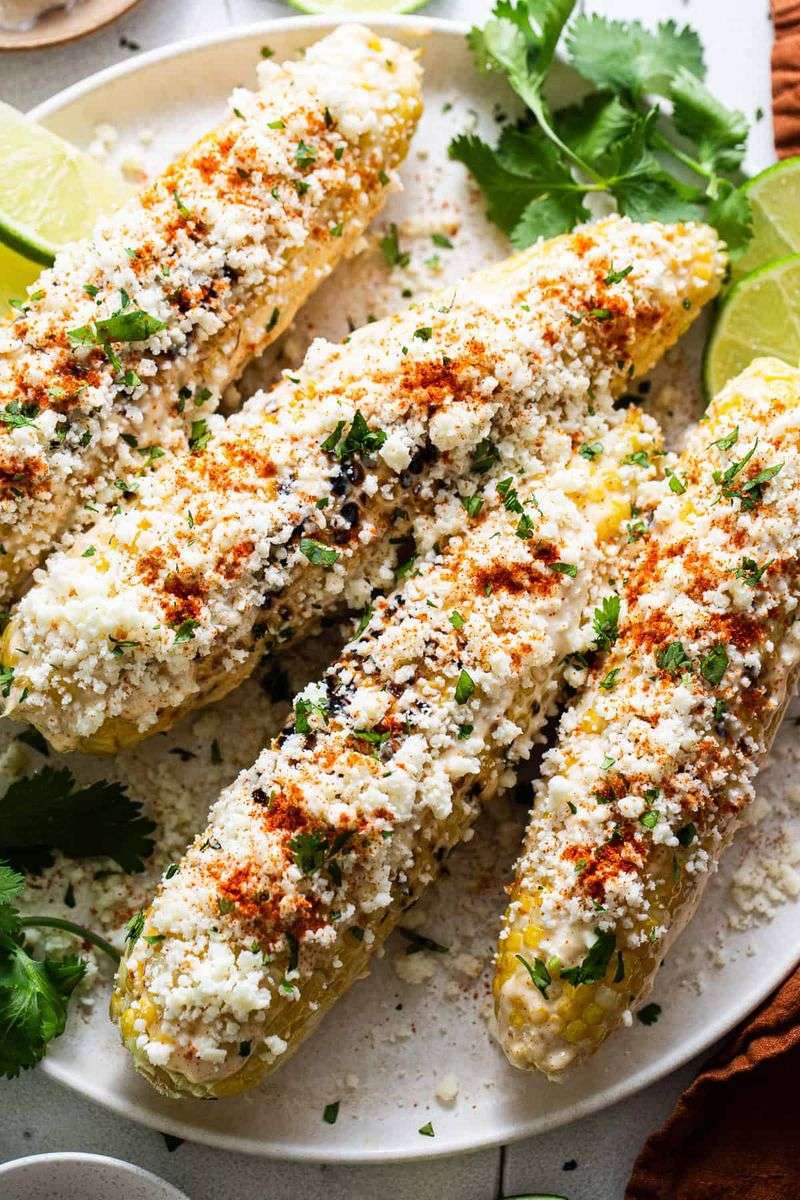 Elote with Cotija and Cilantro