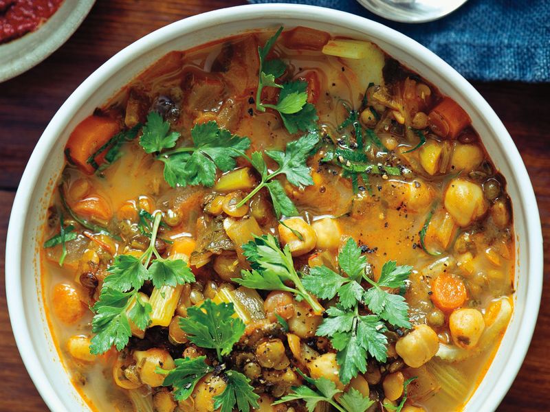 Chickpea And Vegetable Stew Soup
