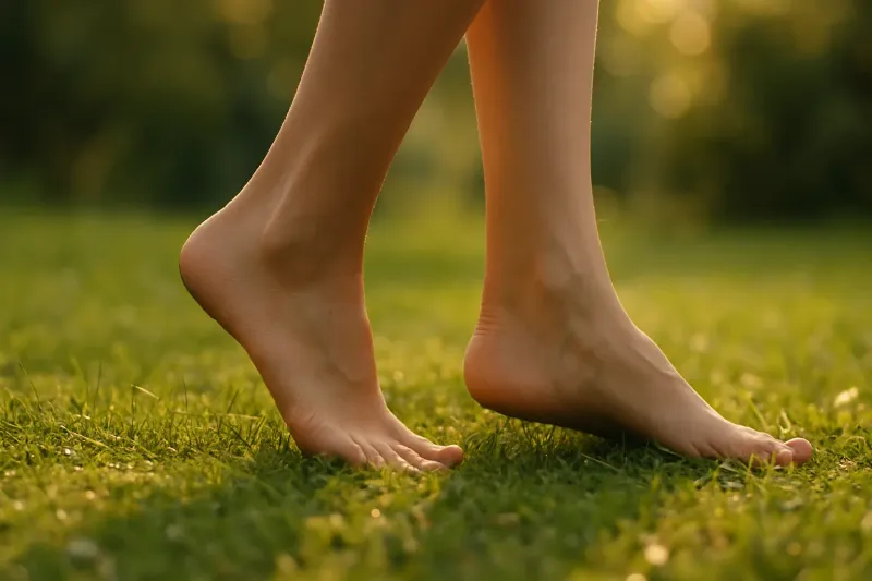A lawn walk can be an optional pause—with precautions
