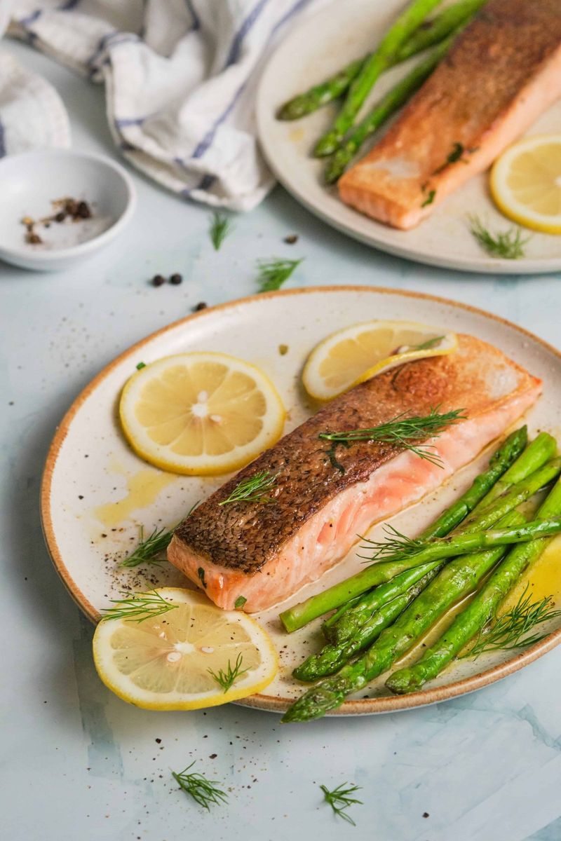 Baked Fish with Green Vegetables