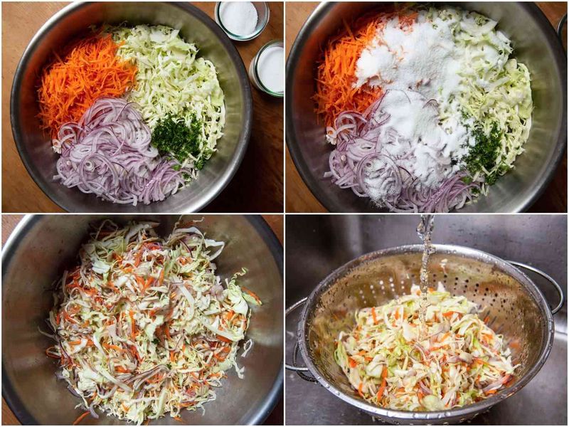 Making coleslaw too far ahead without planning