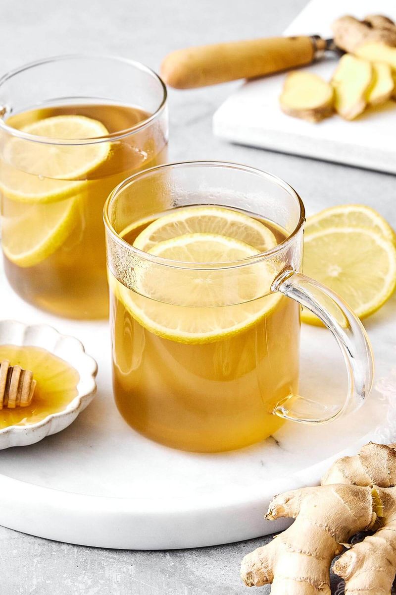 Hot ginger tea