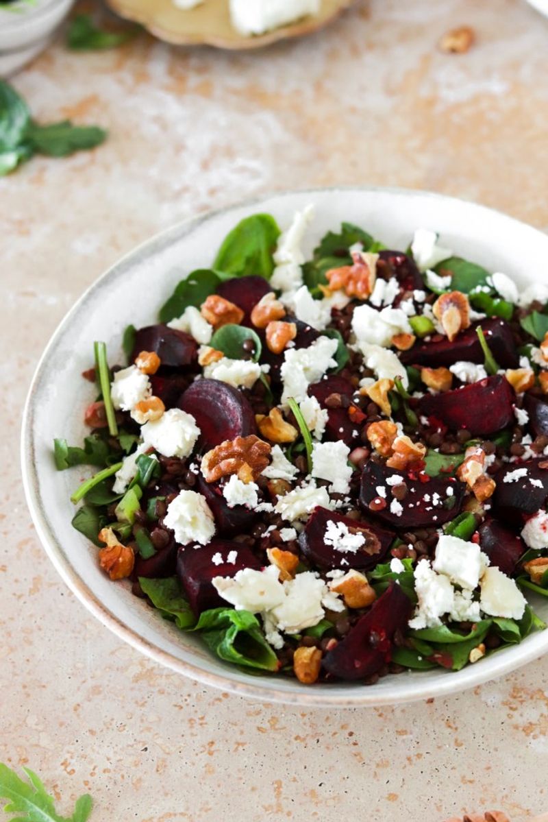 Lentil and Roasted Beet Grain Bowl