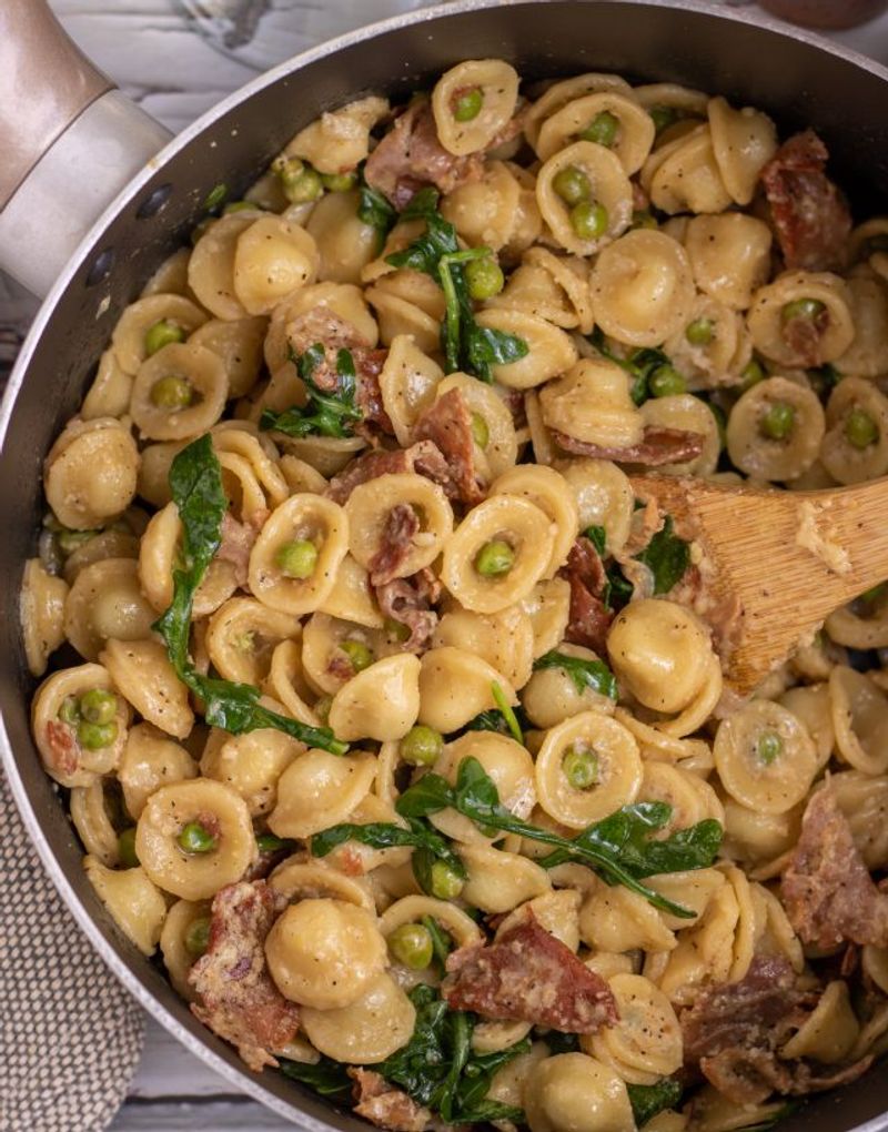 Lemon Pea and Prosciutto Pasta