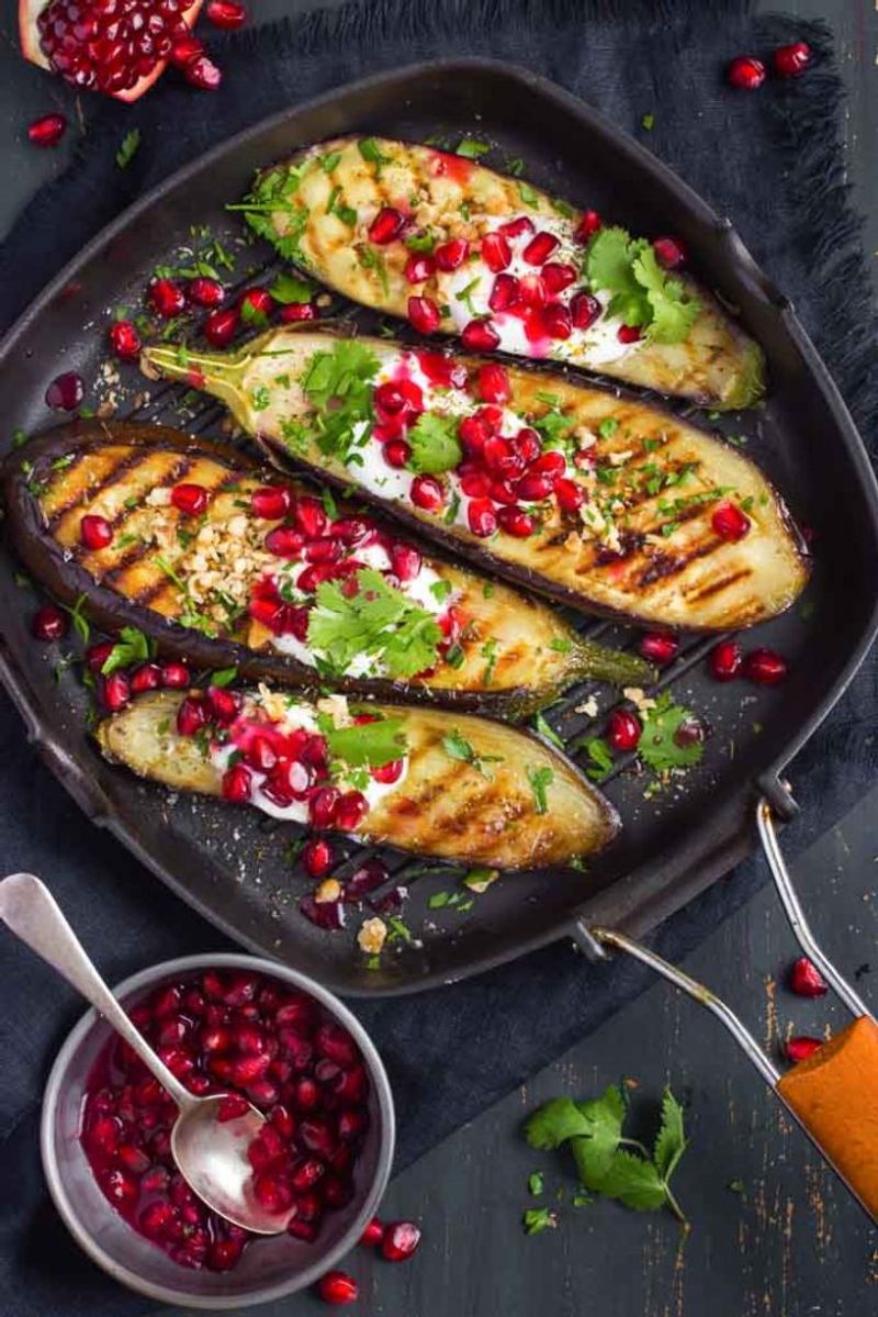 Sweet and Smoky Grilled Eggplant Salad