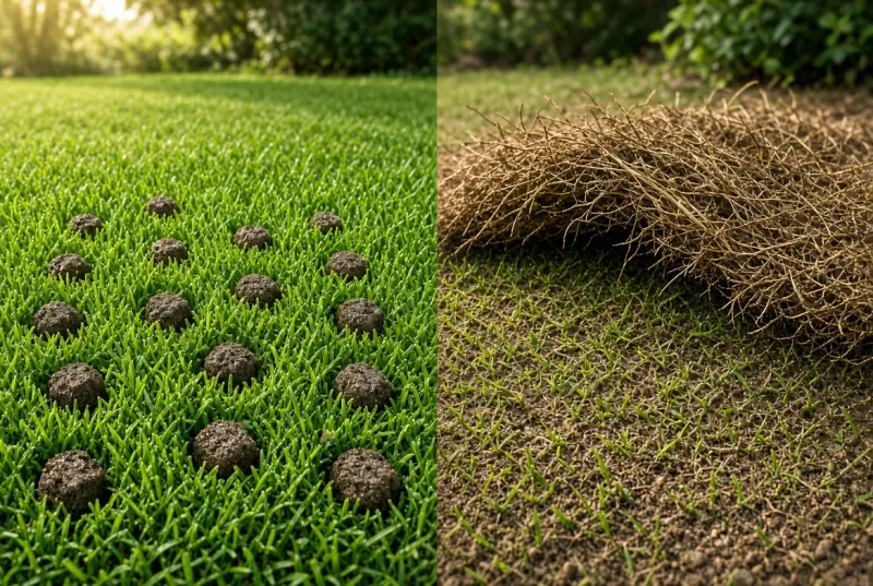 Check compaction and thatch separately