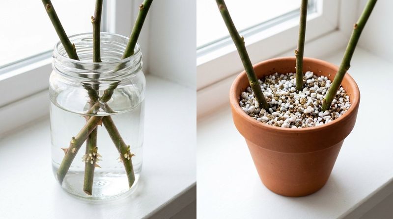 A rooted cutting is a new own-root plant, not a finished bush