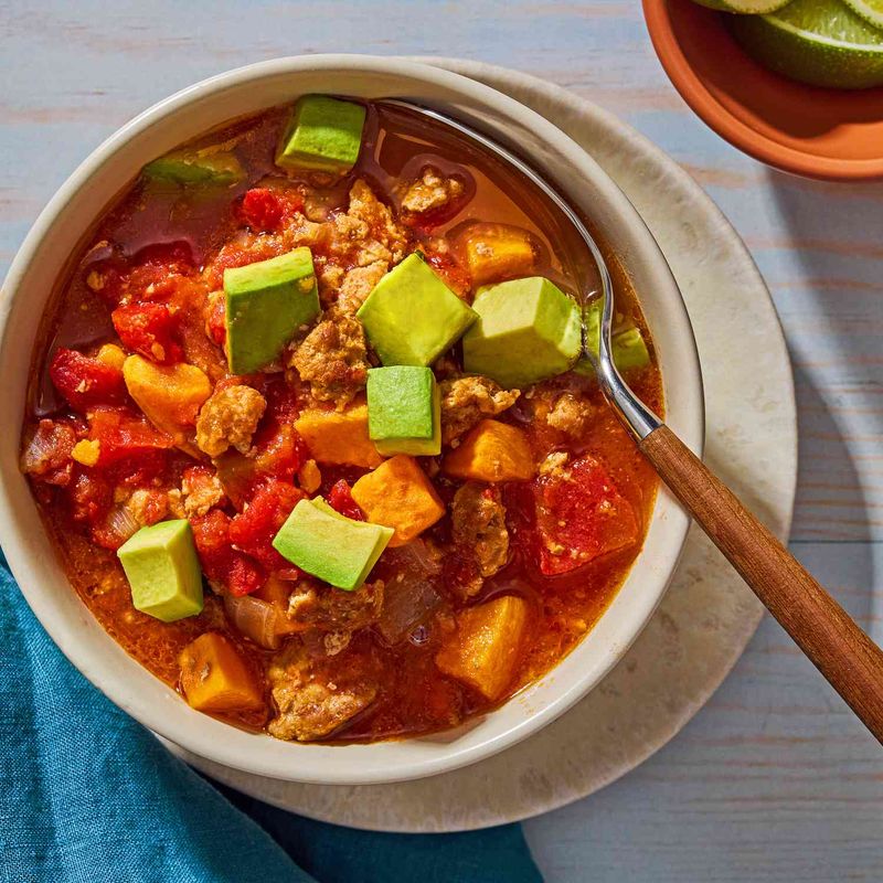 Turkey Chili with Sweet Potatoes
