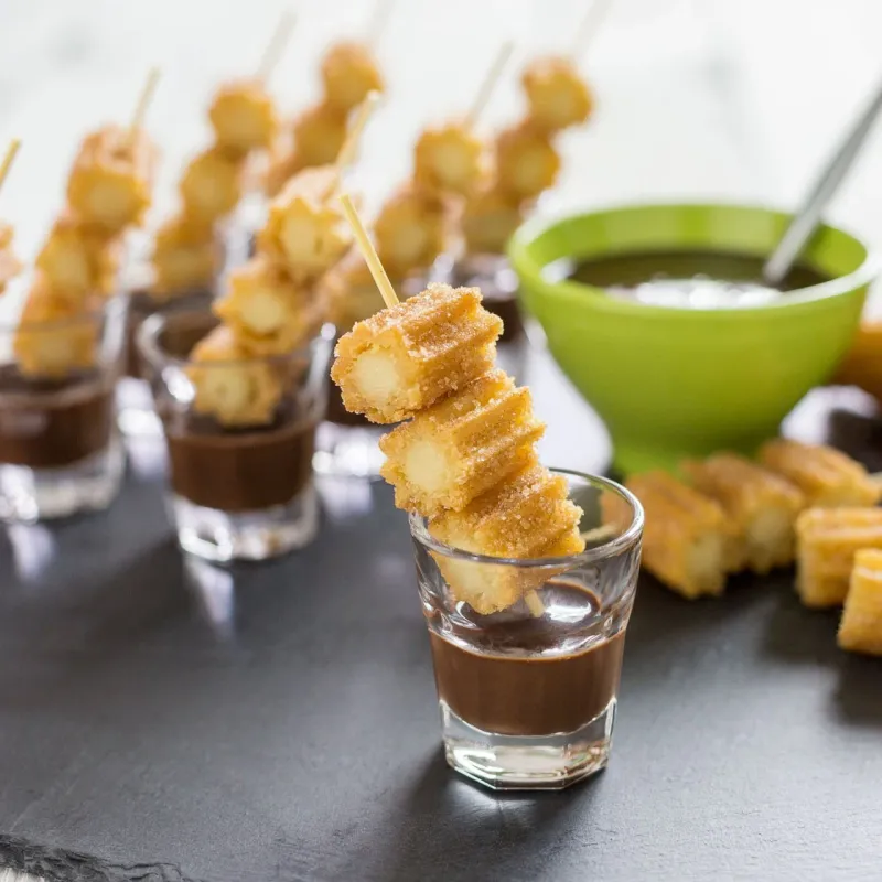 Churro Bites with Dipping Sauce