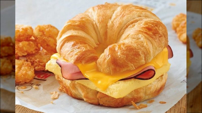 Ham, Egg, and Cheese Croissan'wich