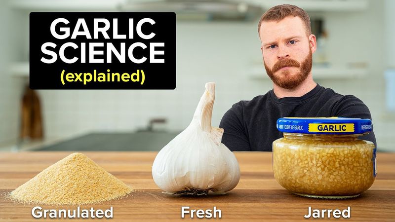 Jarred minced garlic