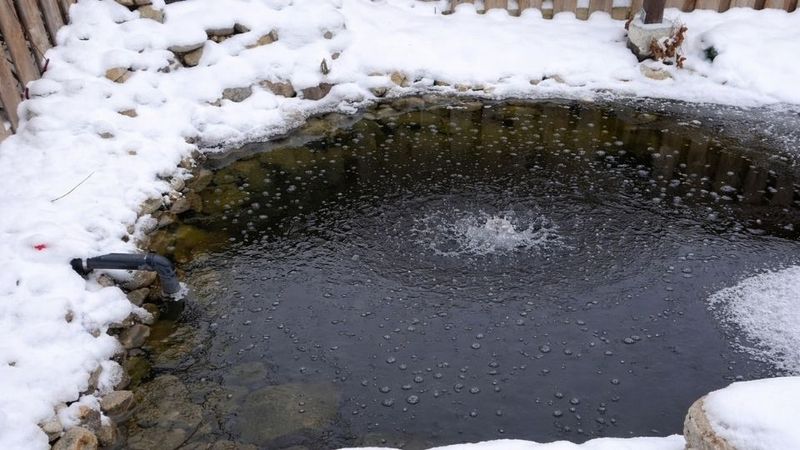 Move aeration shallow for winter operation