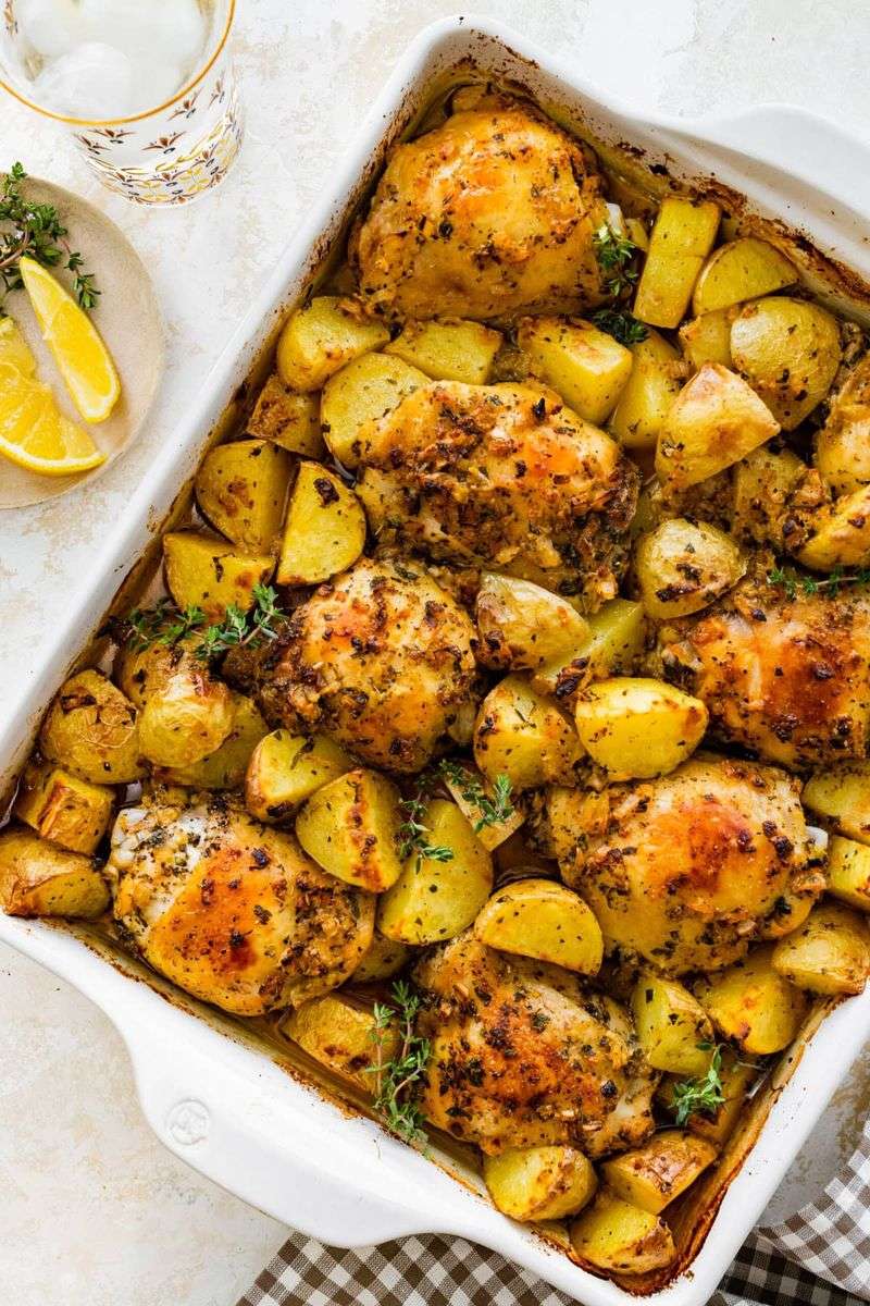 Chicken and Potato Sheet Pan Dinner